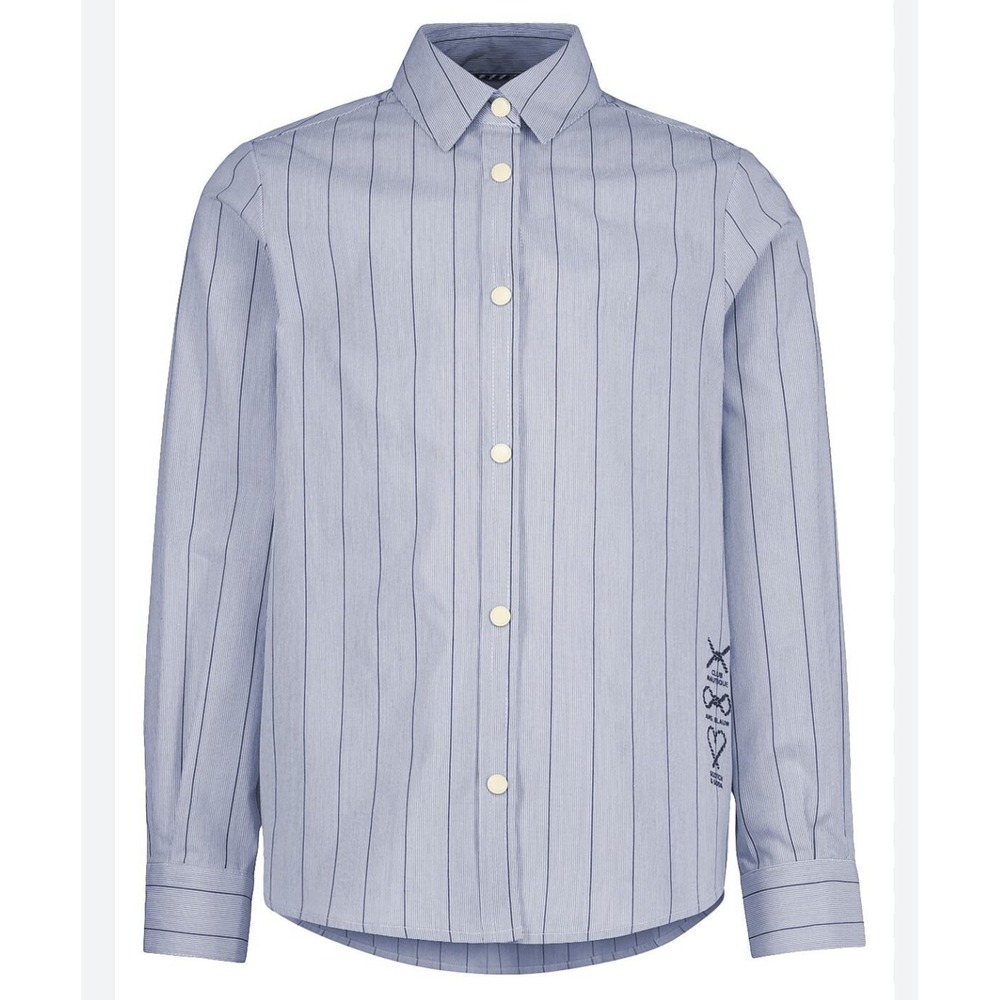 Scotch & Soda Boys Shirt Button Up Blue Collared Cotton‎ Size 16 Or XL